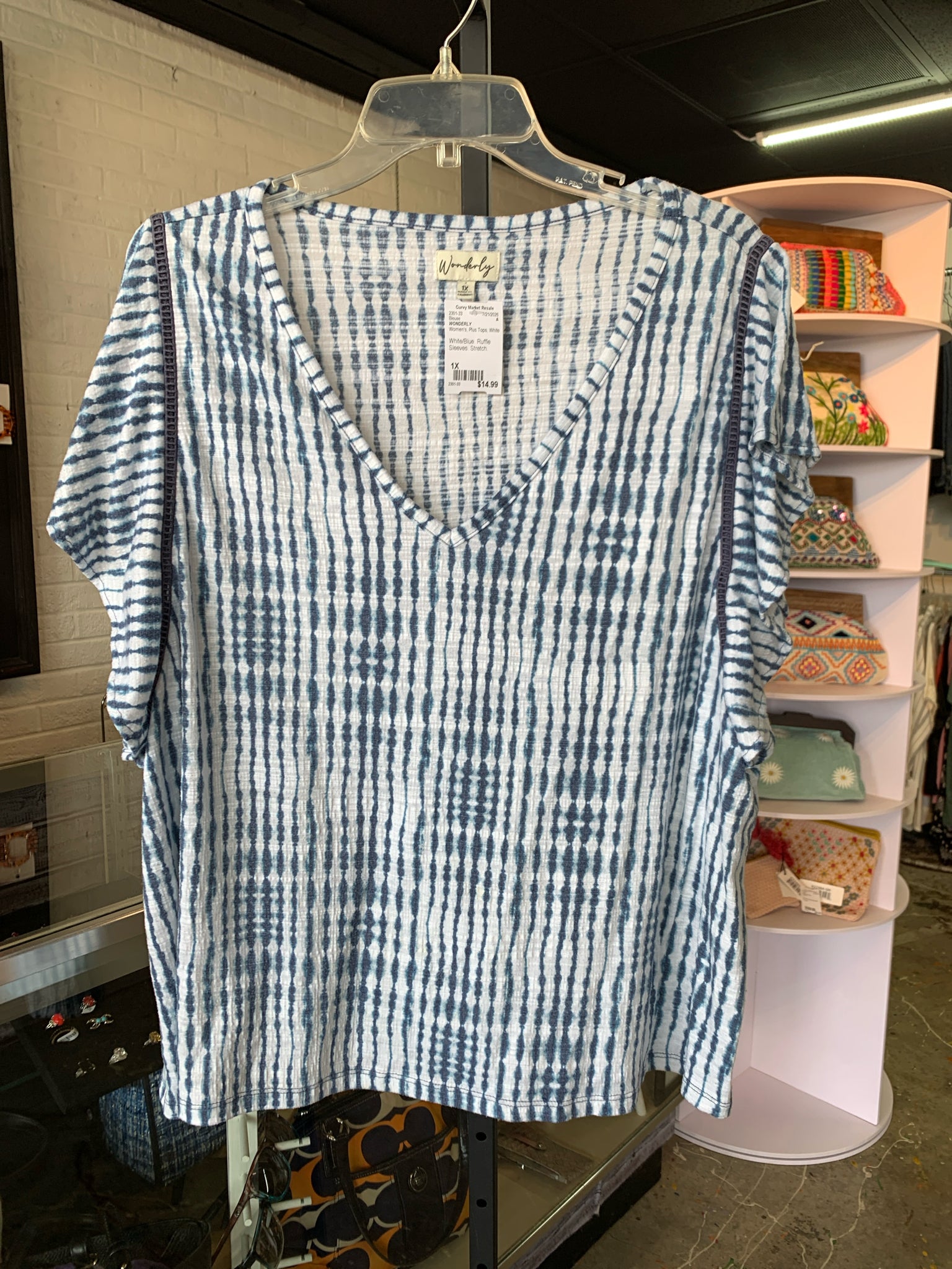 WONDERLY Plus Tops Size 1X Blouse