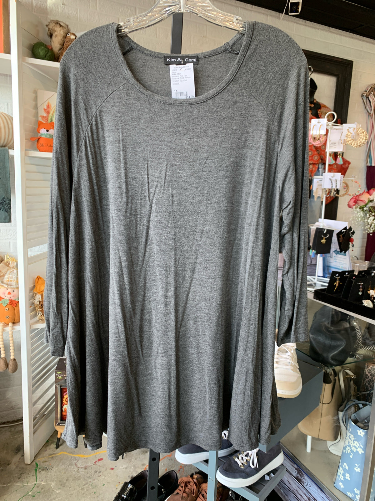 KIM & CAMI Plus Tops Size 1X Blouse