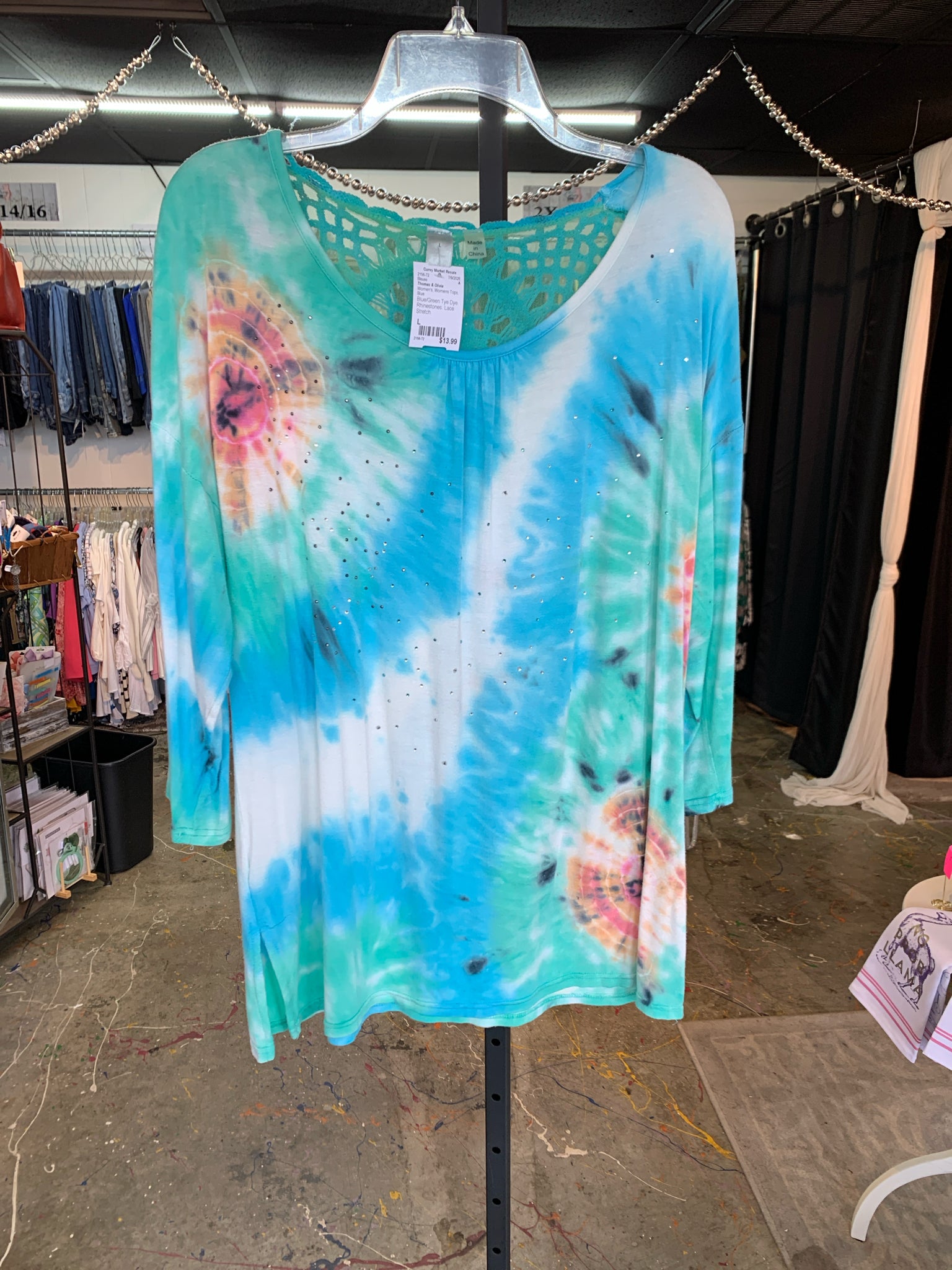 Thomas & Olivia Womens Tops Size L Blouse