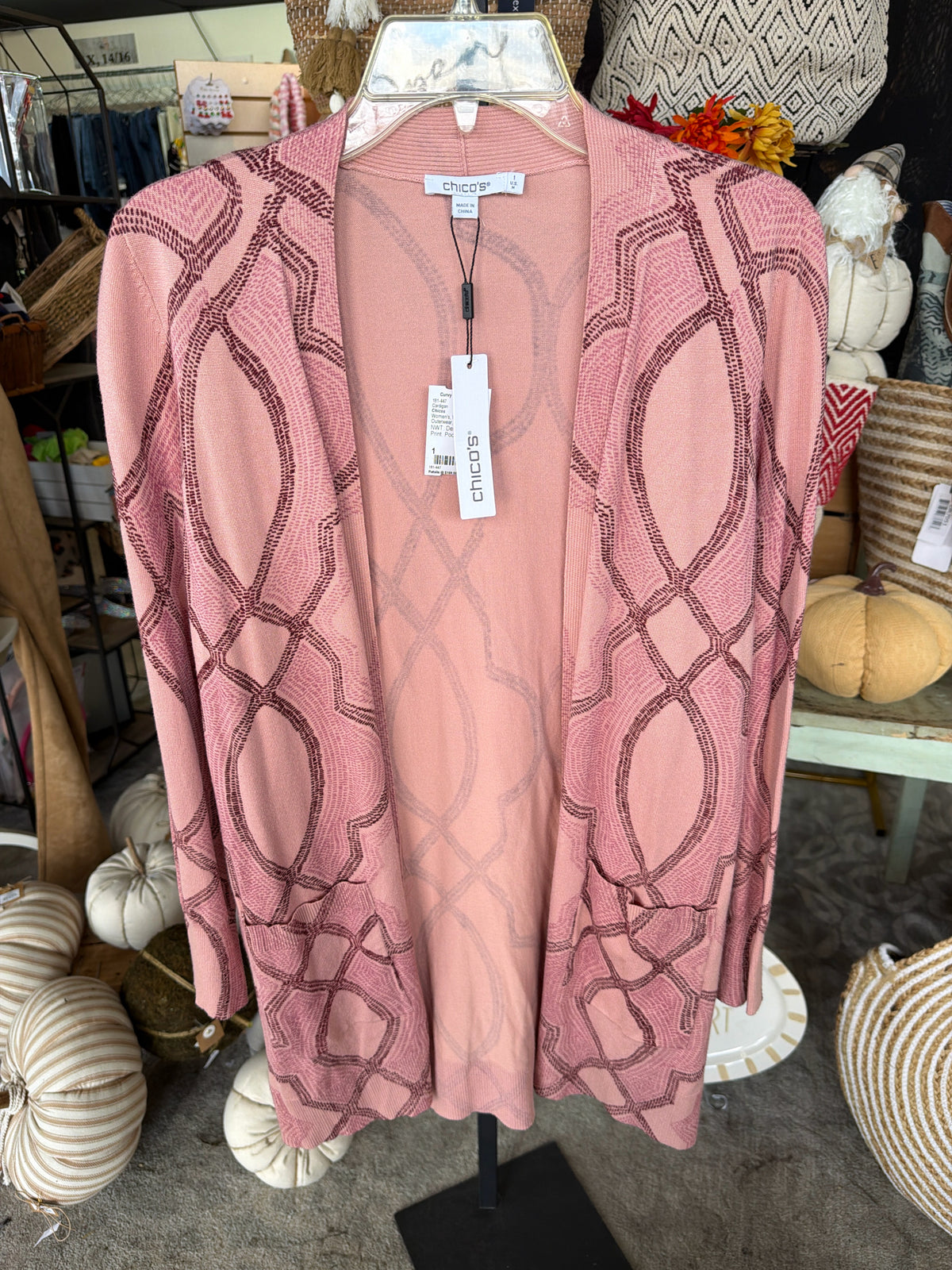 Chicos Womens Outerwear Size 1 Cardigan