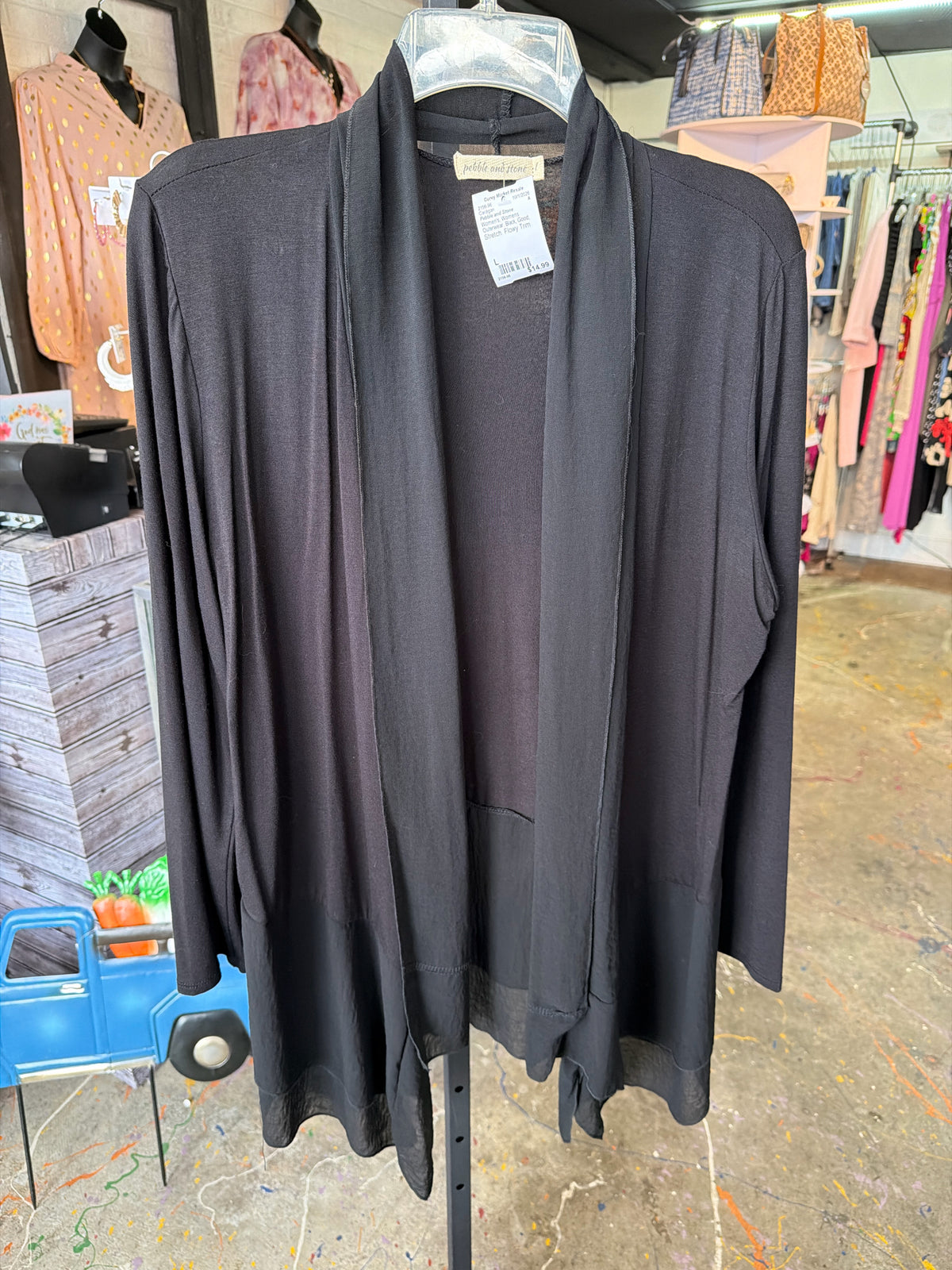 Pebble and Stone Womens Outerwear Size L Cardigan
