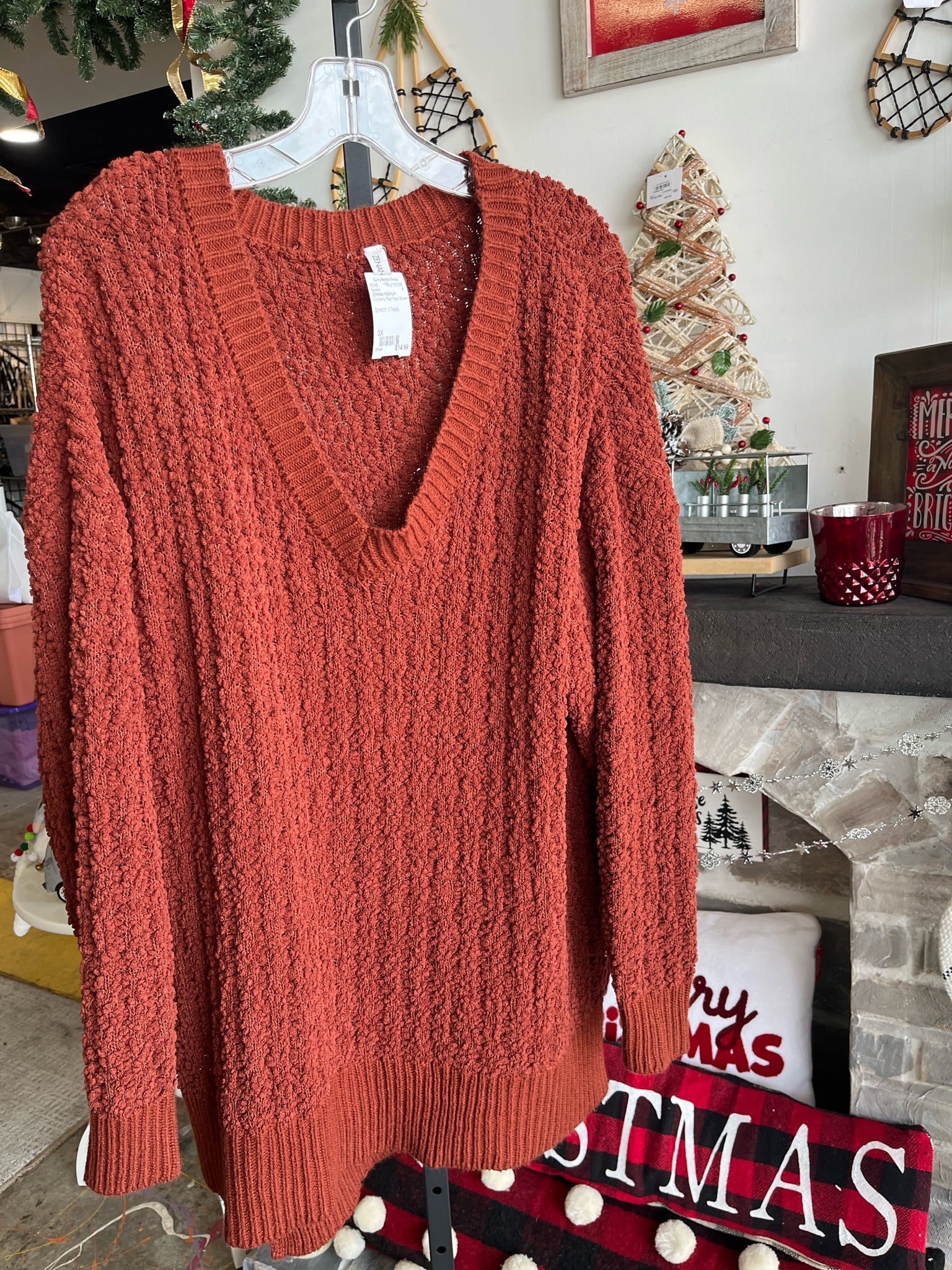 ZENANA PREMIUM Plus Tops Size 3X Sweater