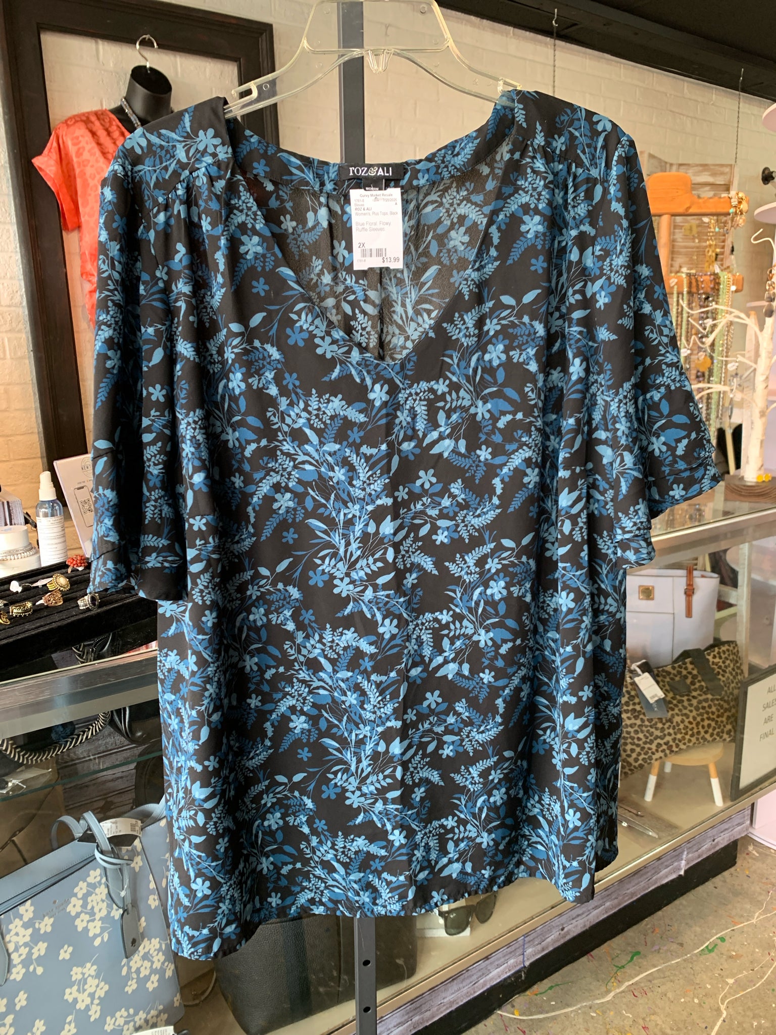 ROZ & ALI Plus Tops Size 2X Blouse
