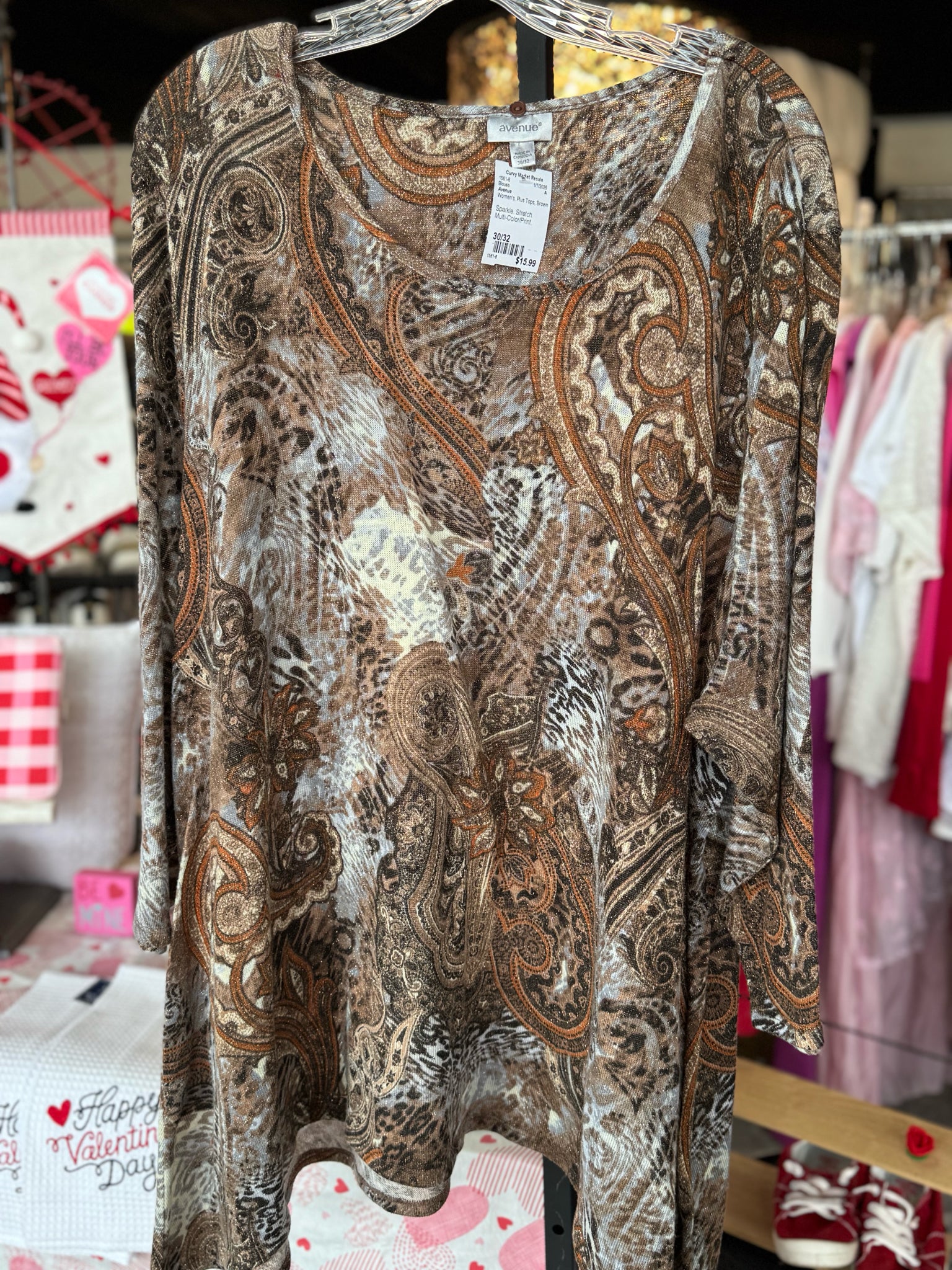 Avenue Plus Tops Size 30/32 Blouse