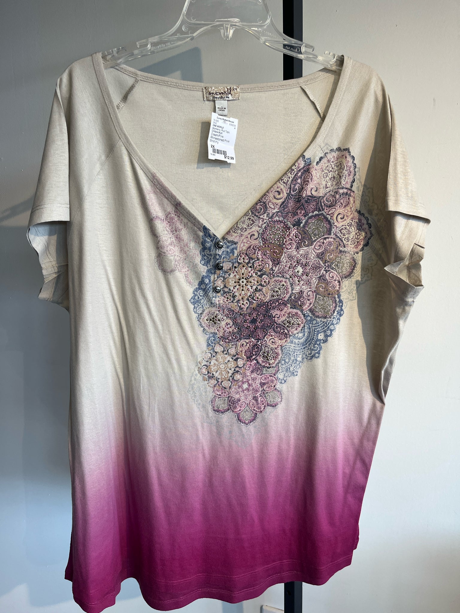 ONE WORLD Plus Tops Size 2X Shirt