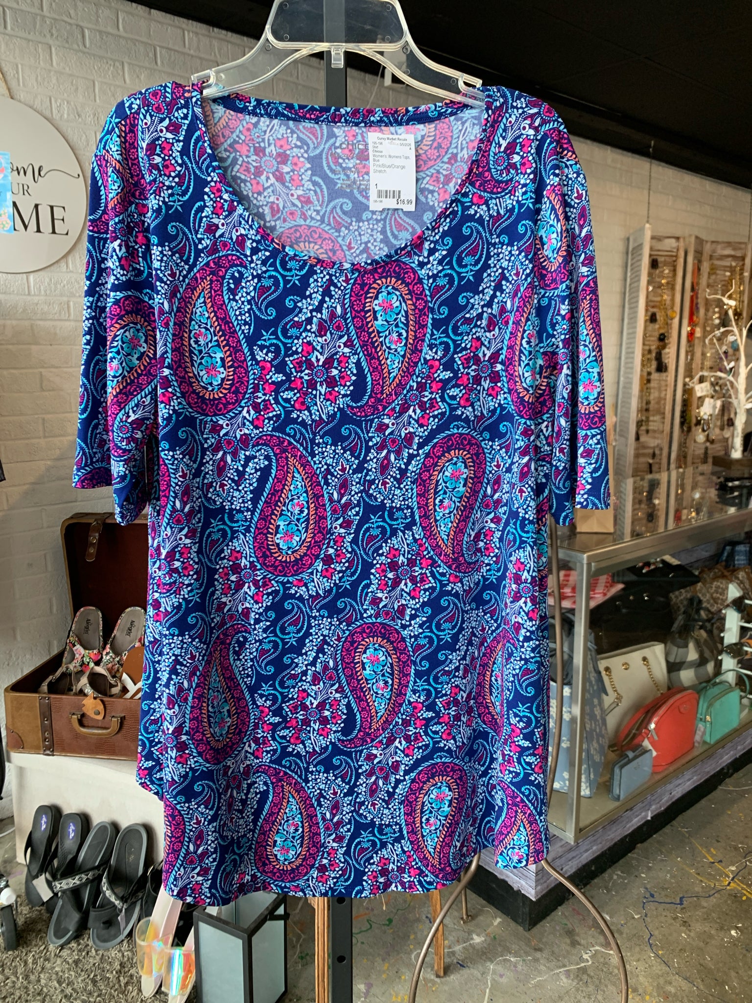 Chicos Womens Tops Size 1 Shirt