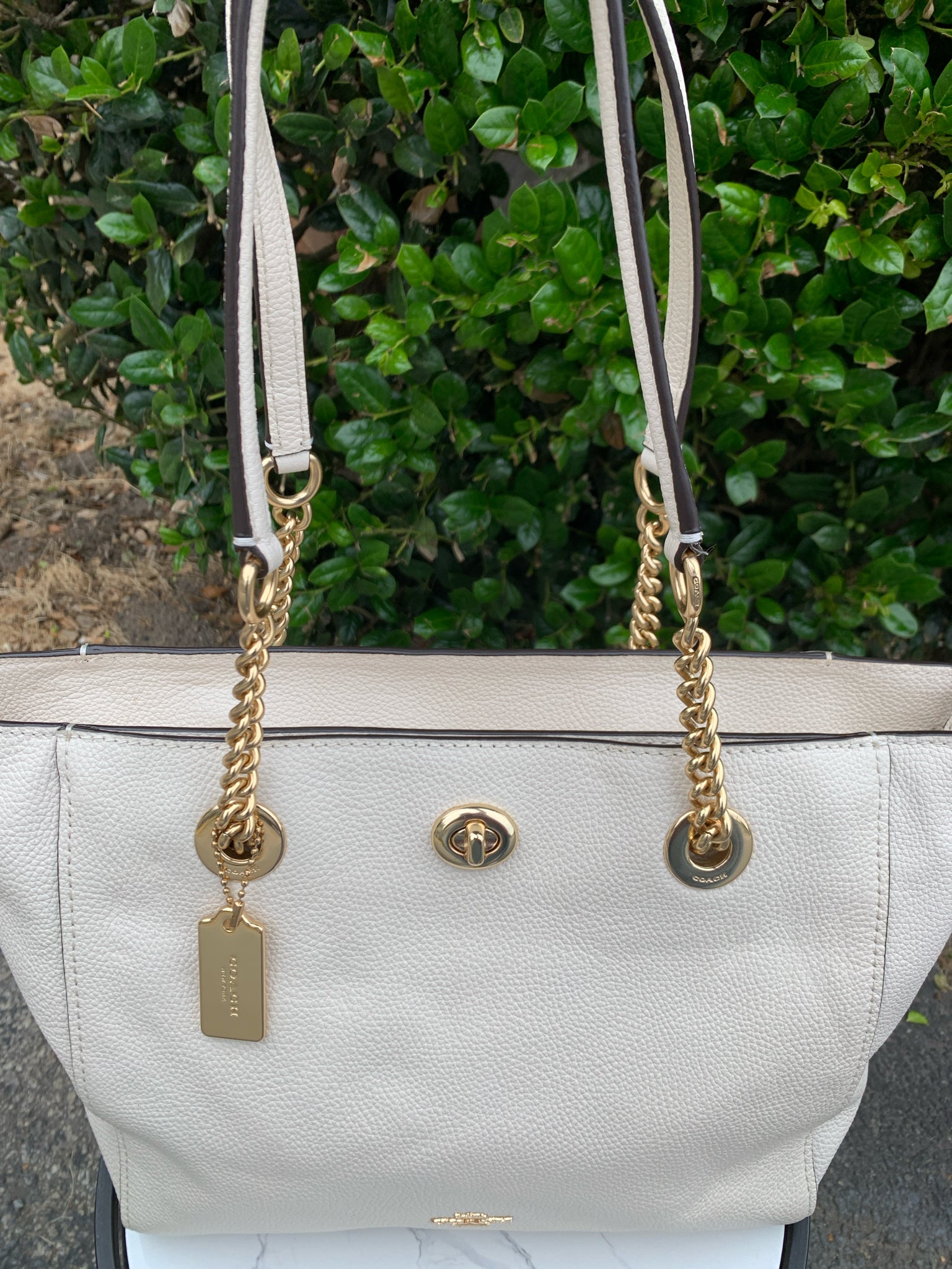 Coach White Purse