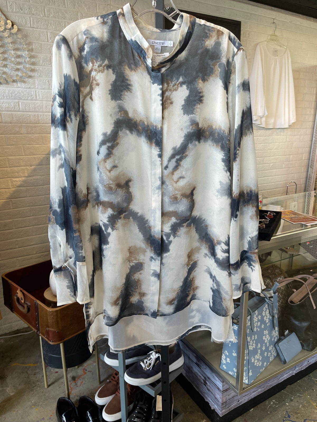 Chicos Womens Tops Size 1 Blouse
