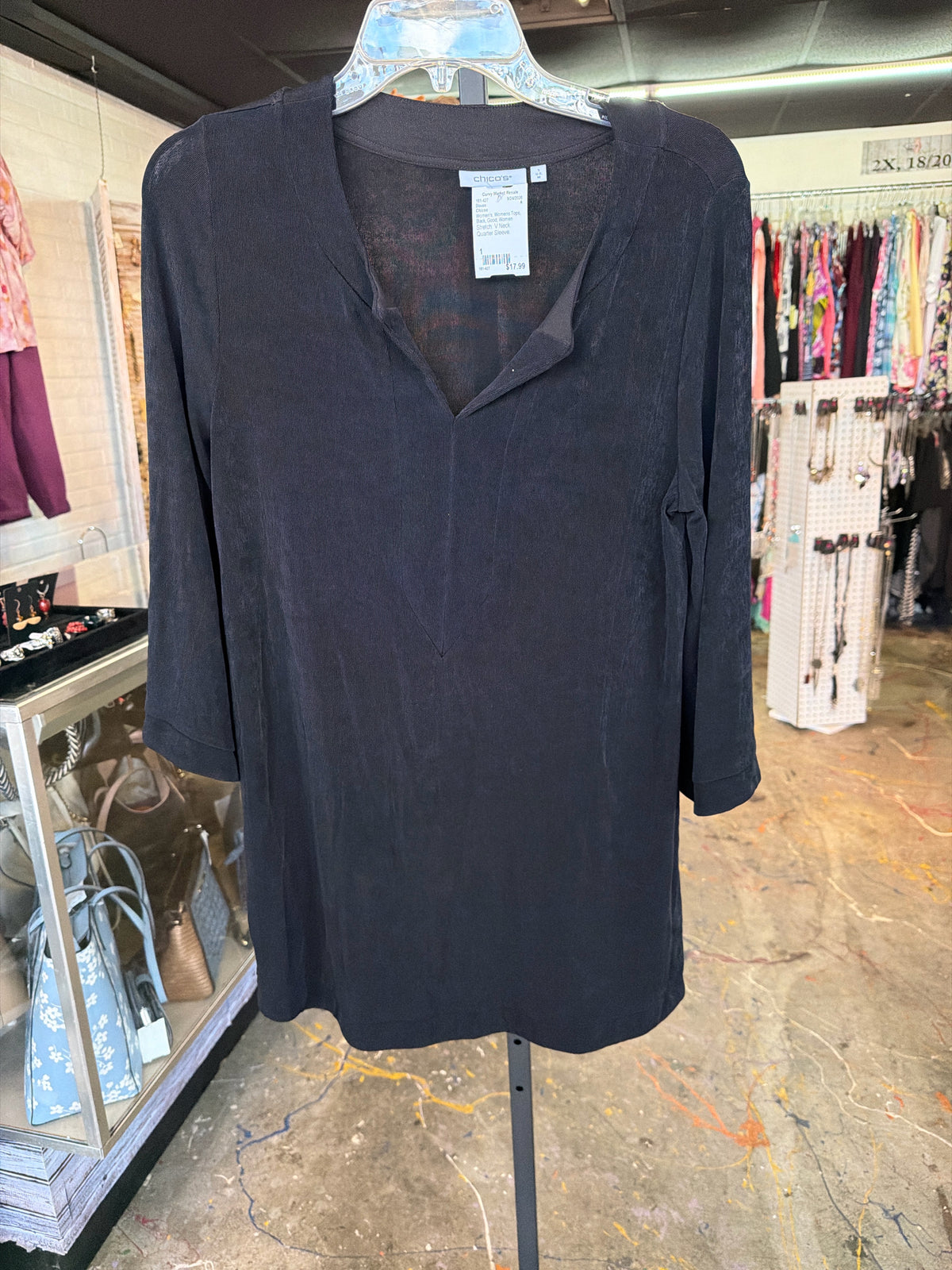 Chicos Womens Tops Size 1 Blouse