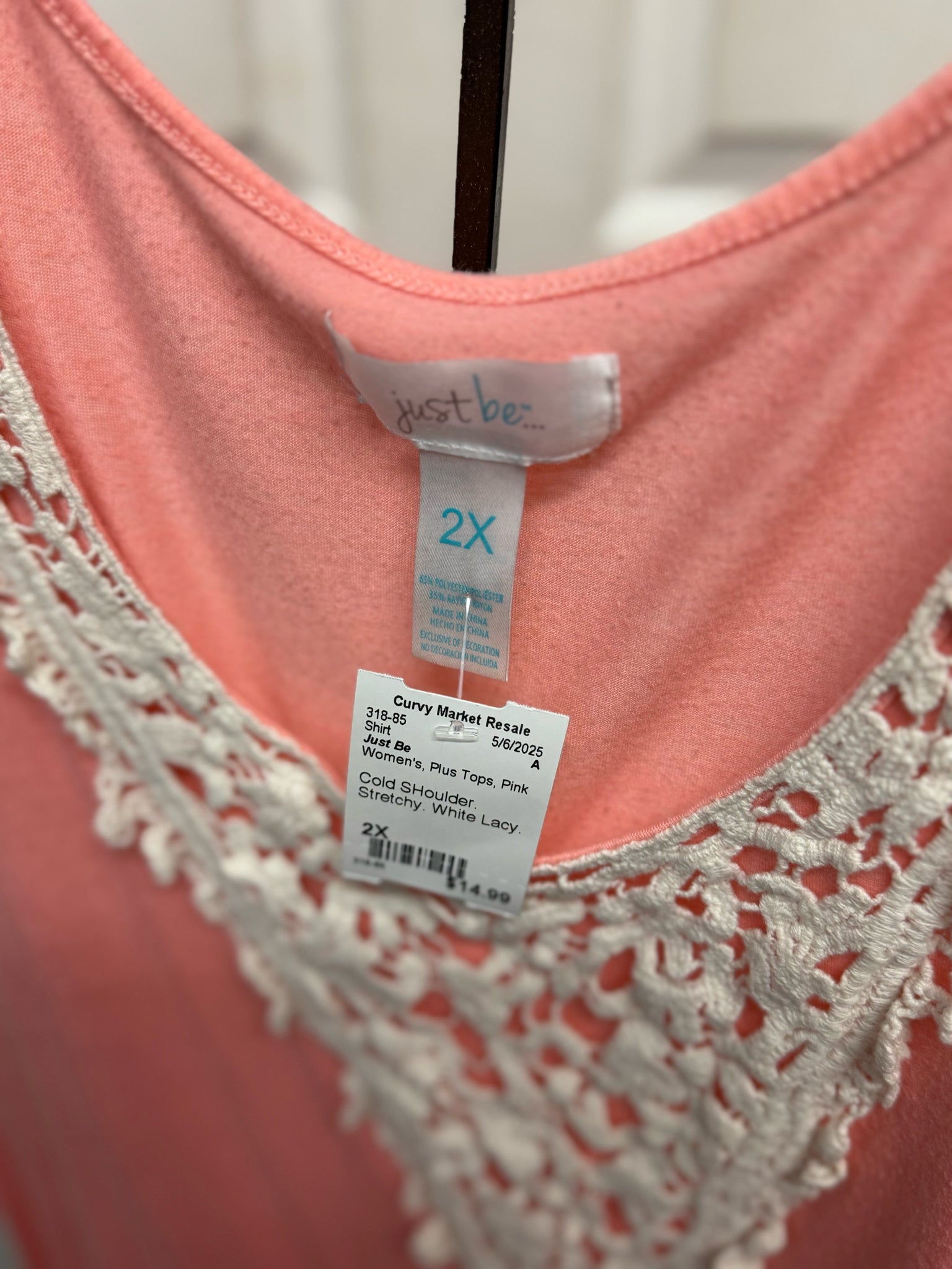 Just Be Plus Tops Size 2X Shirt