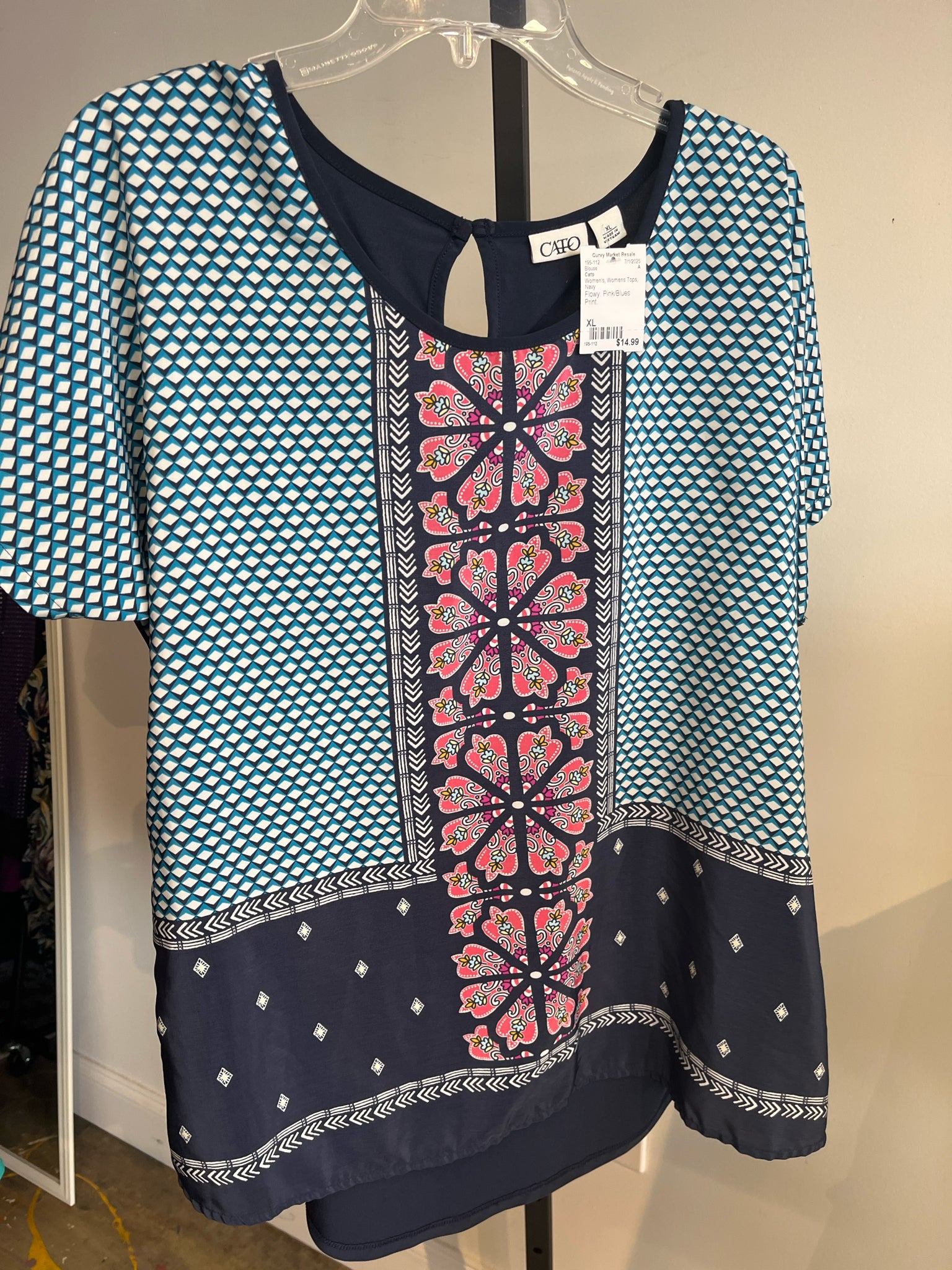 Cato Womens Tops Size XL Blouse