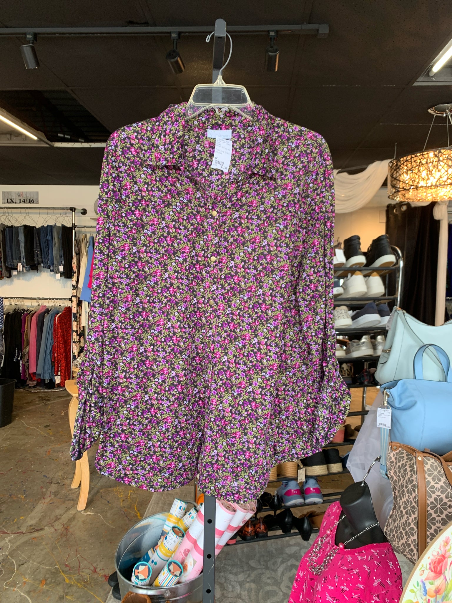 Currants Plus Tops Size 1X Blouse