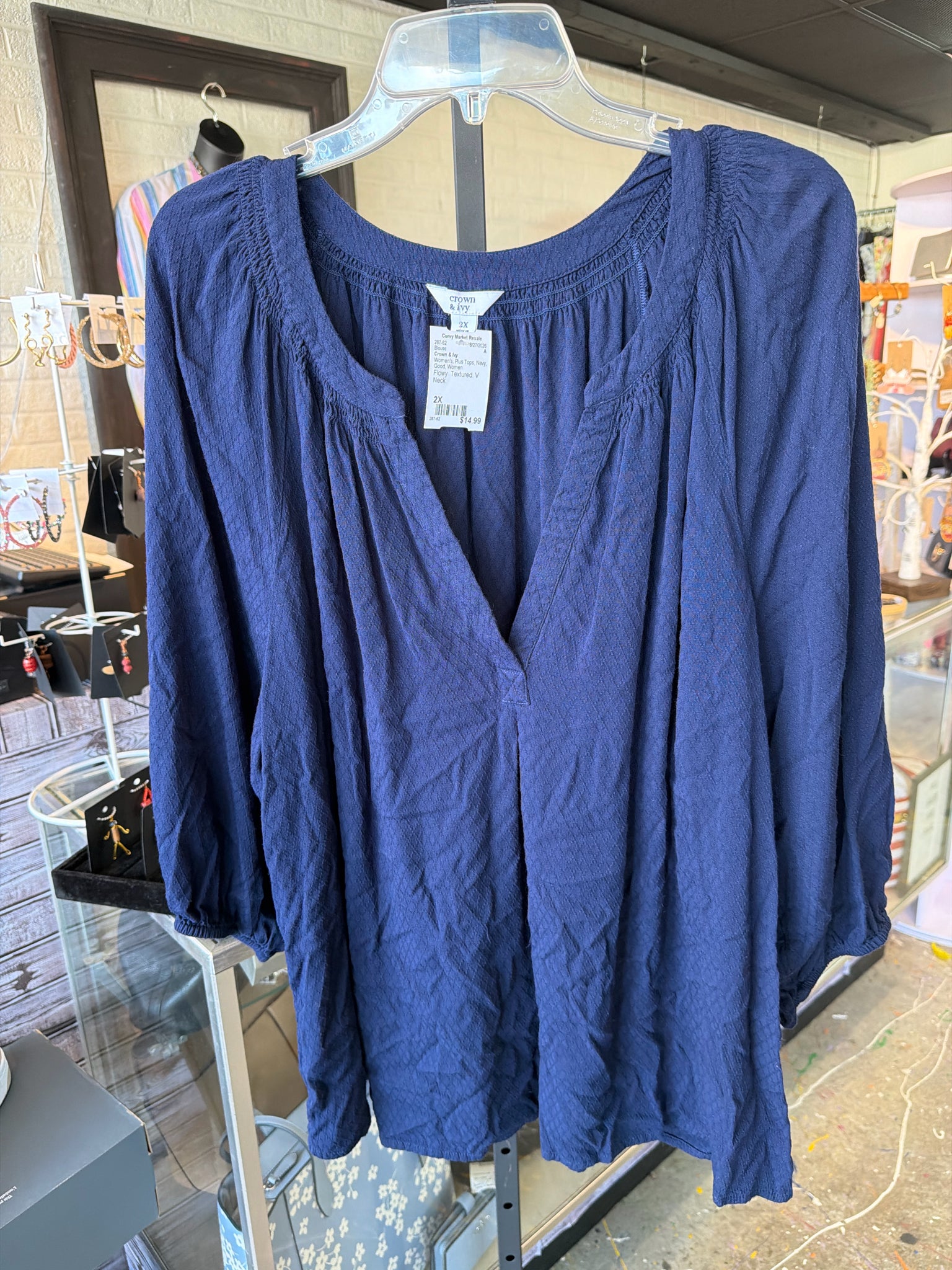 Crown & Ivy Plus Tops Size 2X Blouse