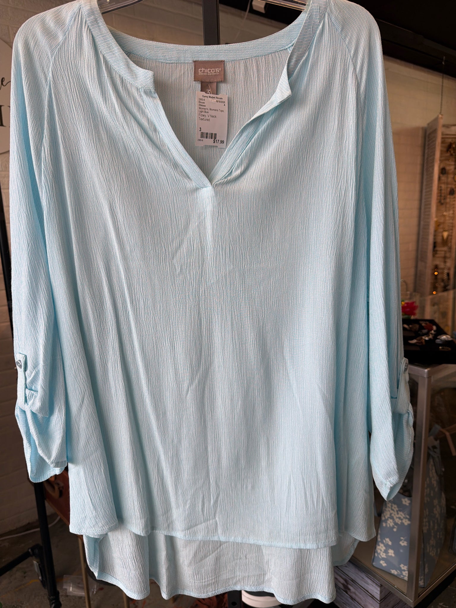 Chicos Womens Tops Size 3 Blouse
