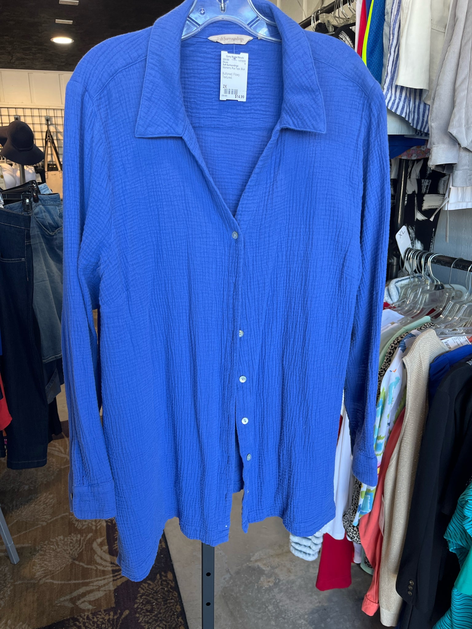 Soft Surroundings Plus Tops Size 2X Blouse