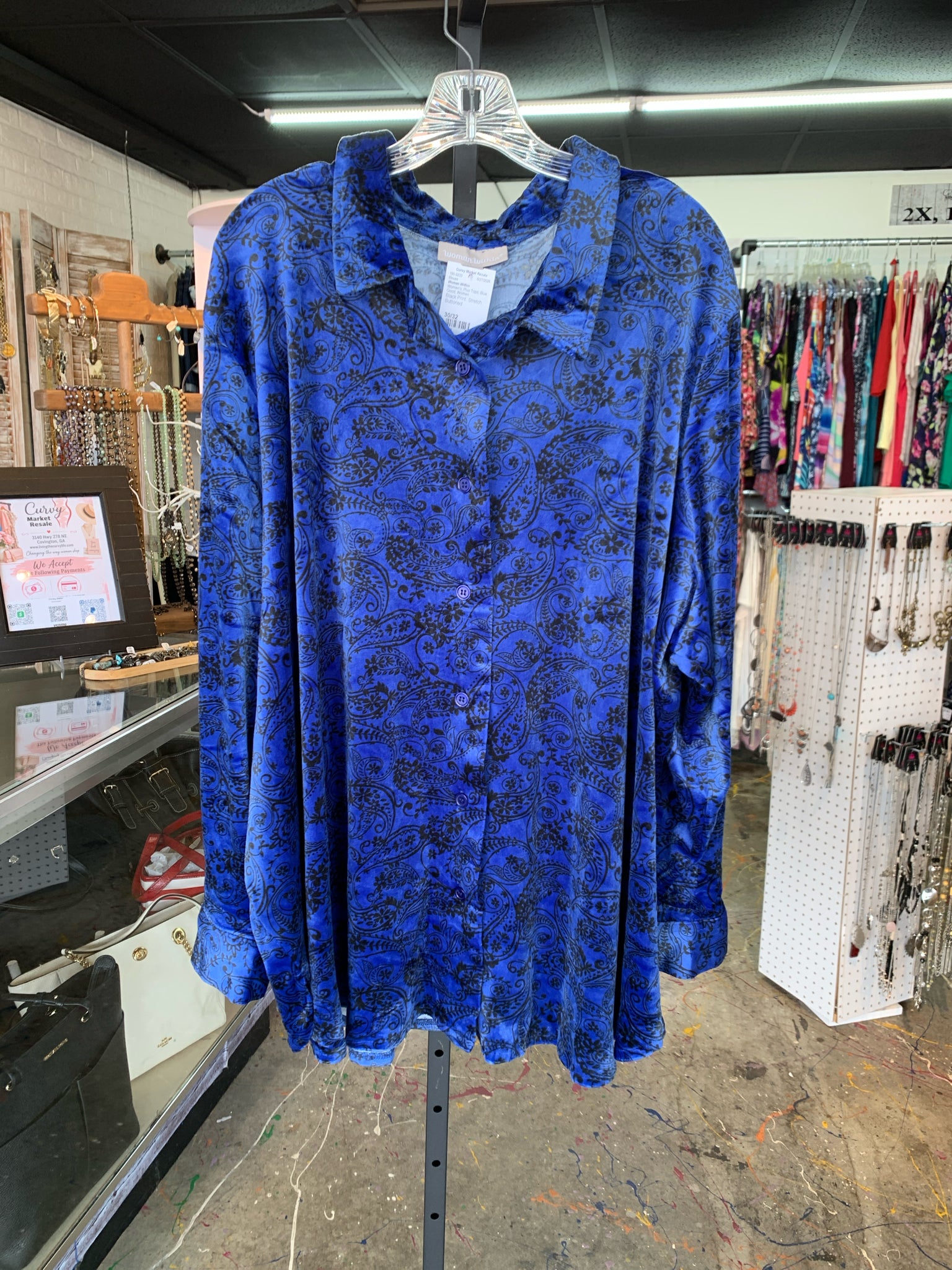 Woman Within Plus Tops Size 30/32 Blouse