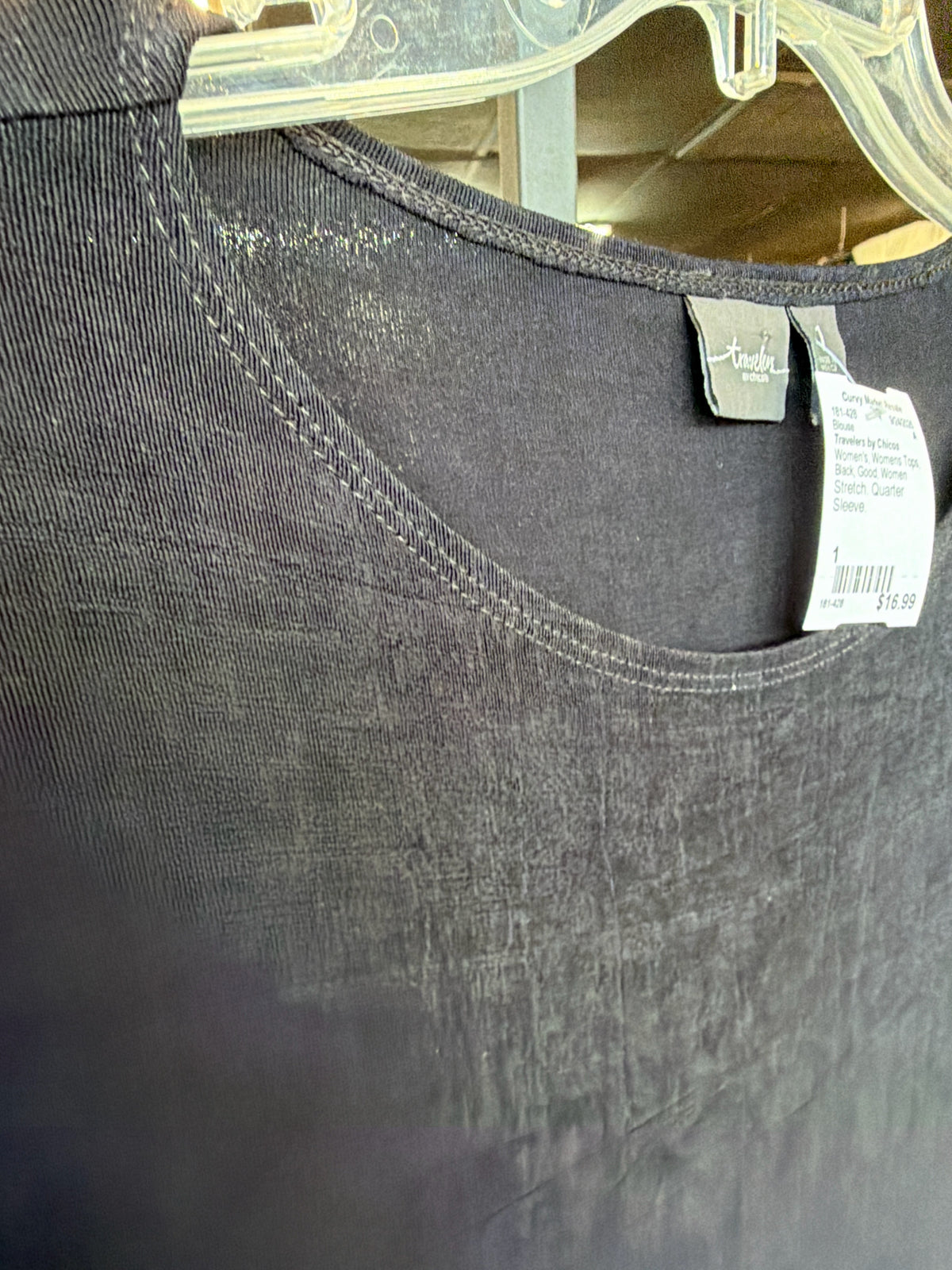 Travelers by Chicos Womens Tops Size 1 Blouse
