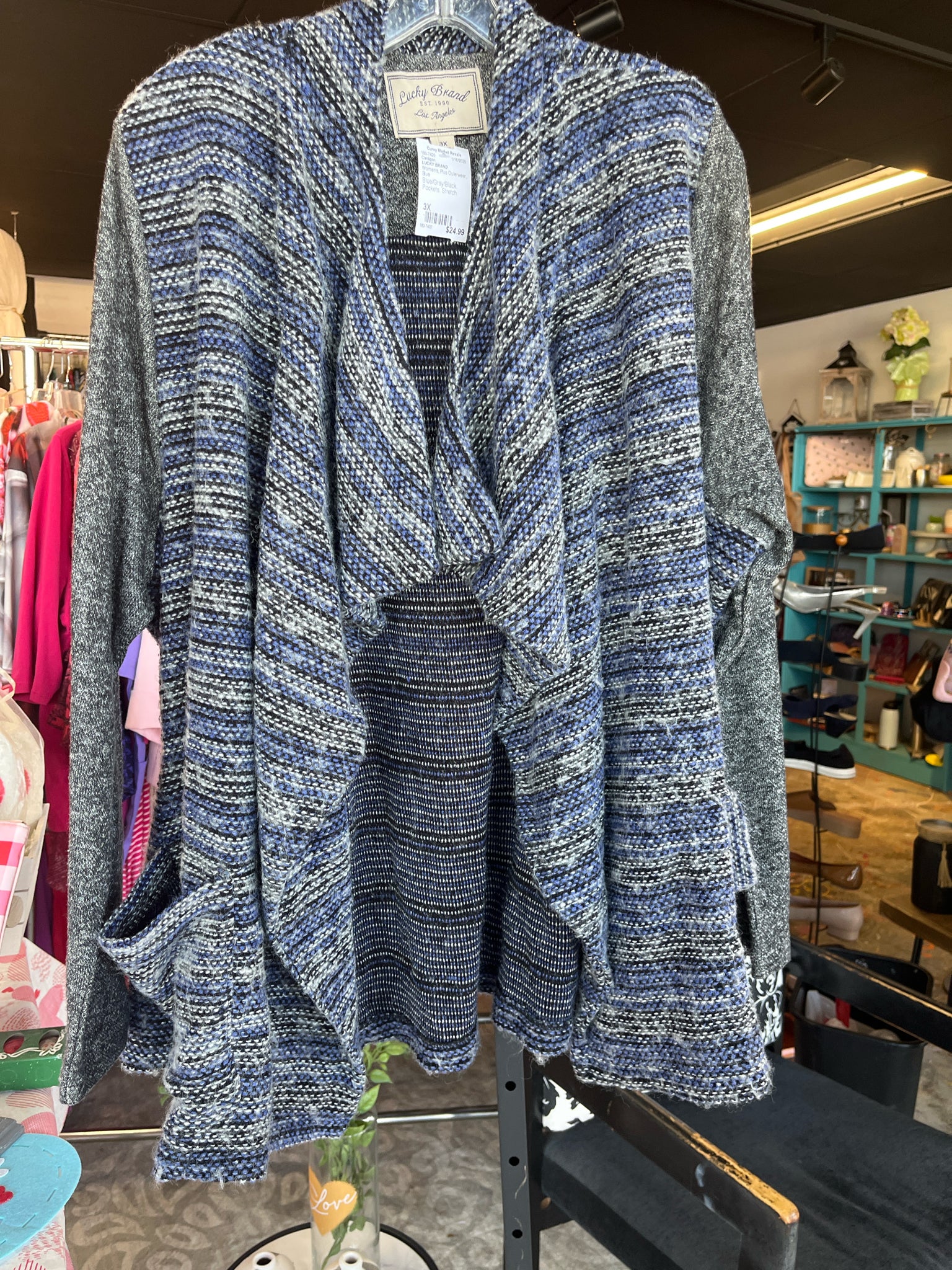 LUCKY BRAND Plus Outerwear Size 3X Cardigan