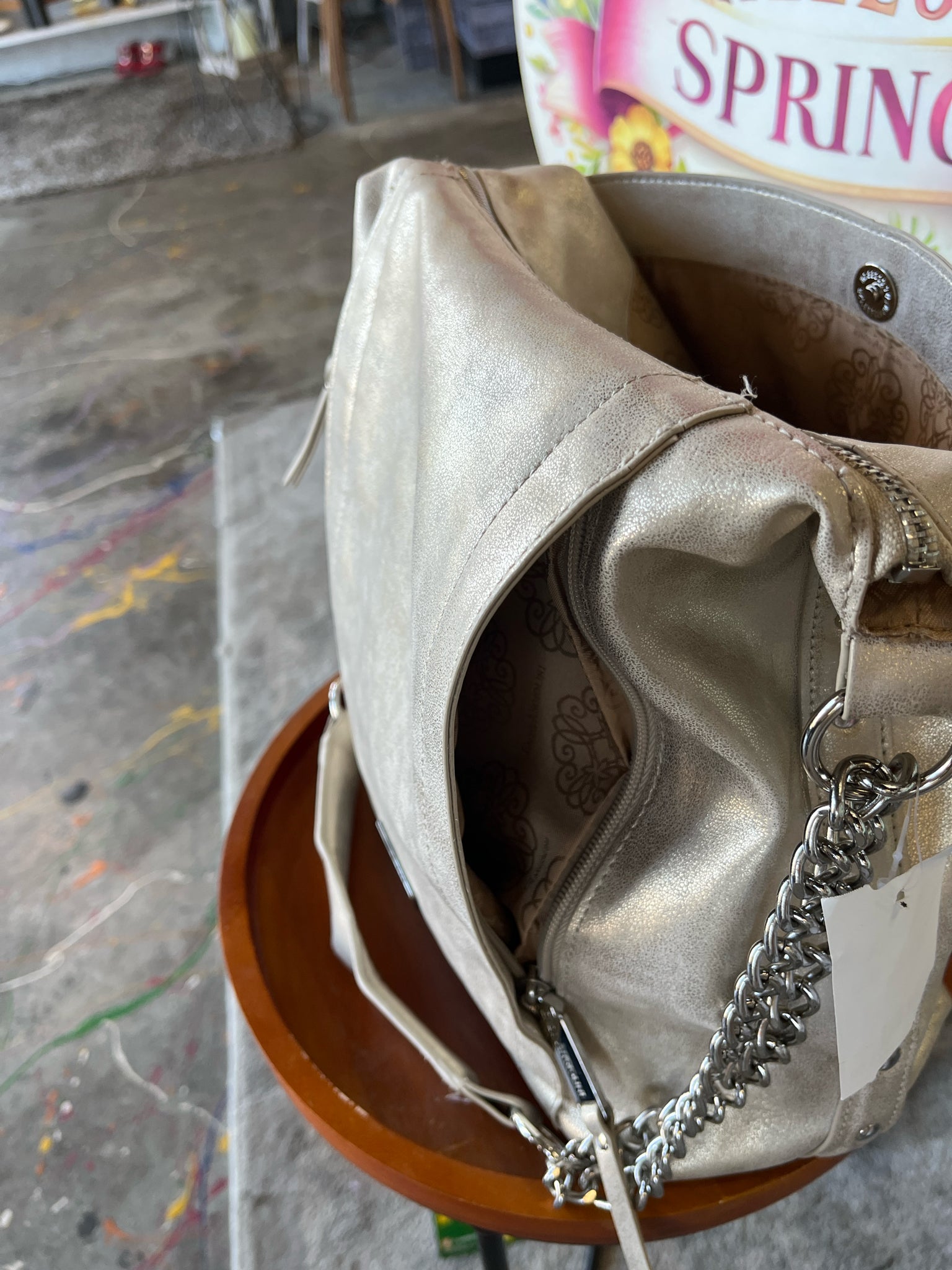 Enzo Angiolini Cream Purse