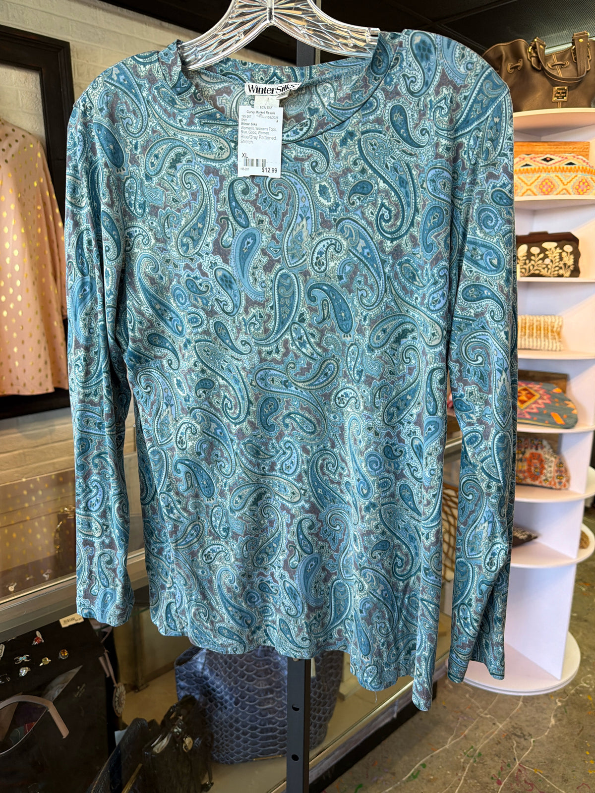 Winter Silks Womens Tops Size XL Shirt