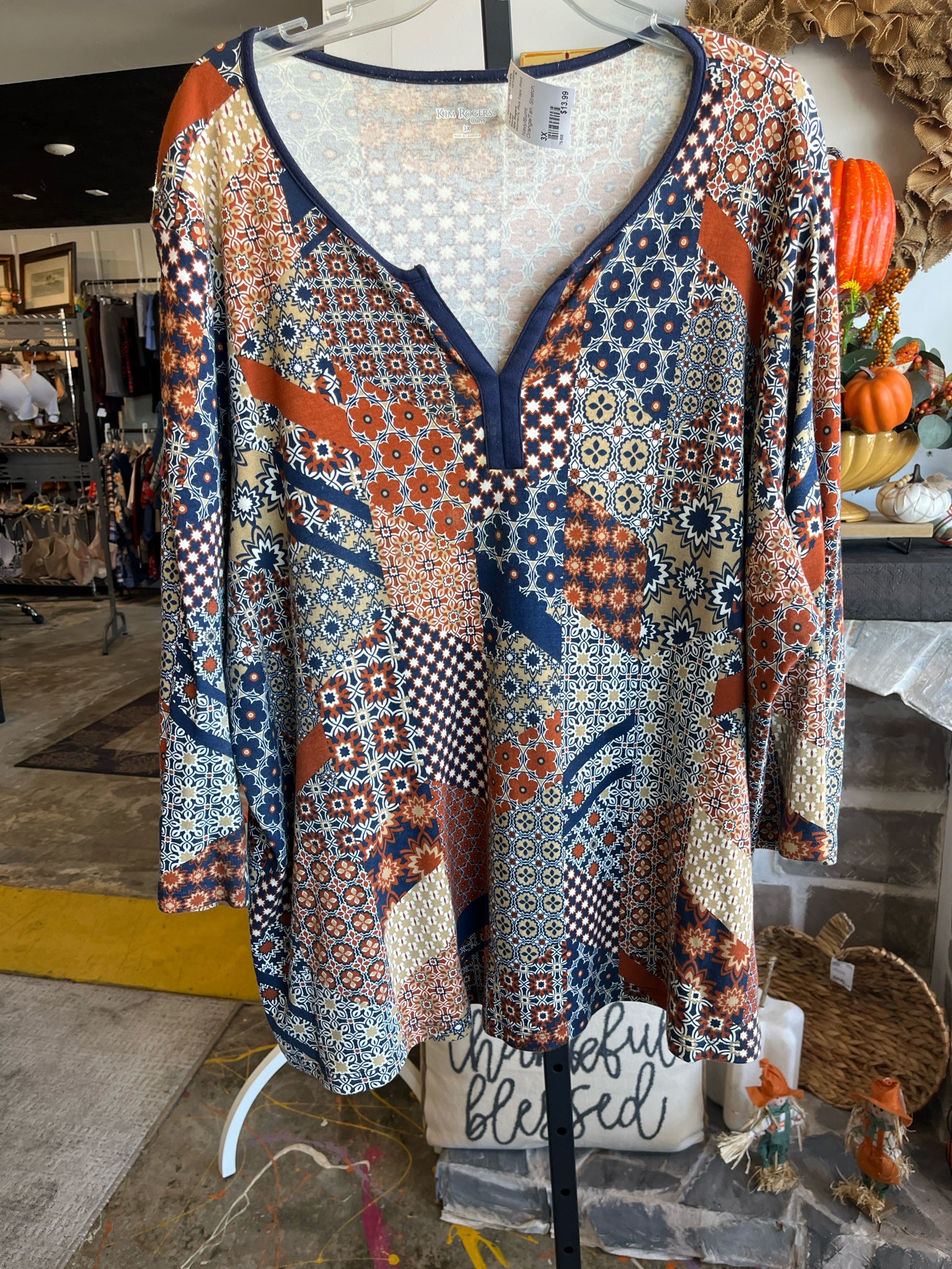 Kim Rogers Plus Tops Size 3X Blouse